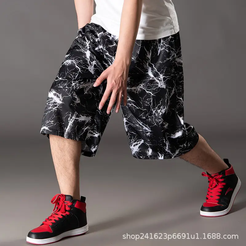 150kg Basketball Shorts Graphic Design Black Menswear