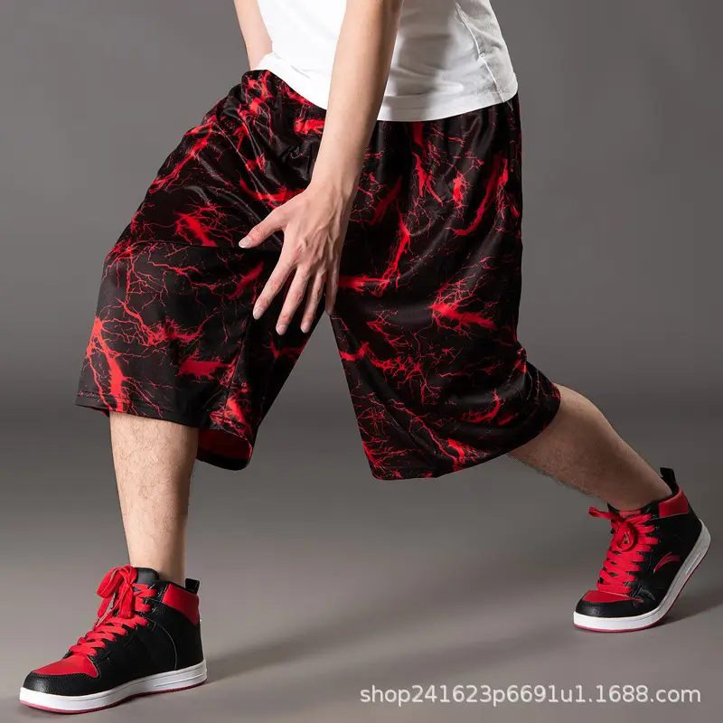 150kg Basketball Shorts Graphic Design Black Menswear