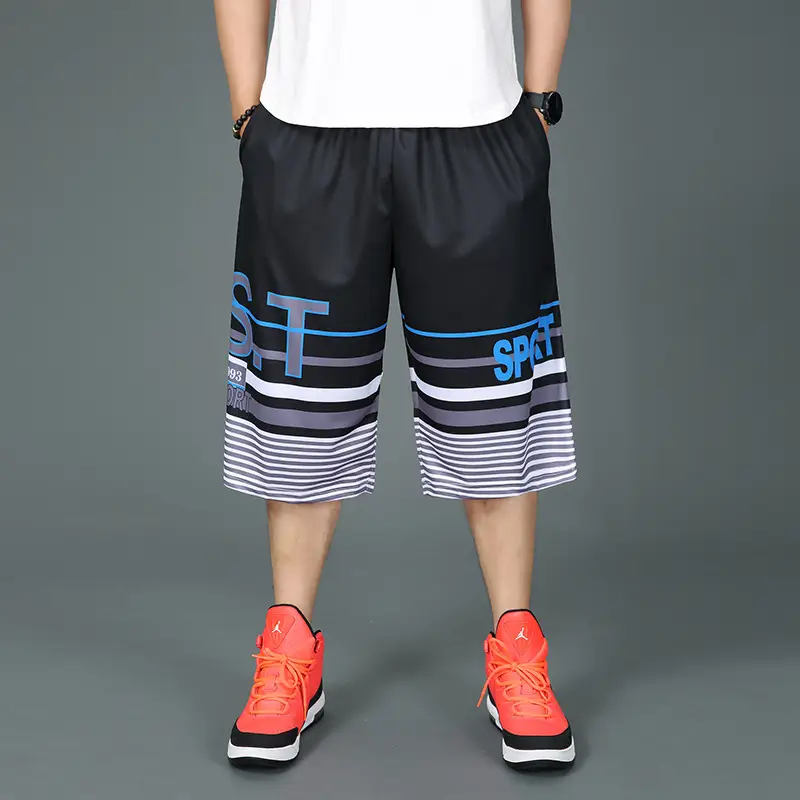 Fatty Basketball Shorts Super Large Men's Capri Pants - Image 10
