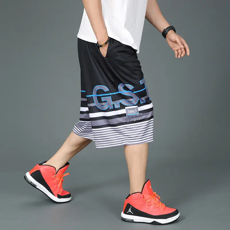 Fatty Basketball Shorts Super Large Men's Capri Pants - Image 12