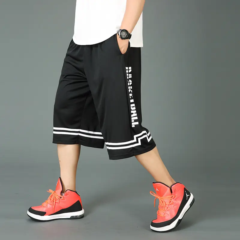 Fatty Basketball Shorts Super Large Men's Capri Pants - Image 3