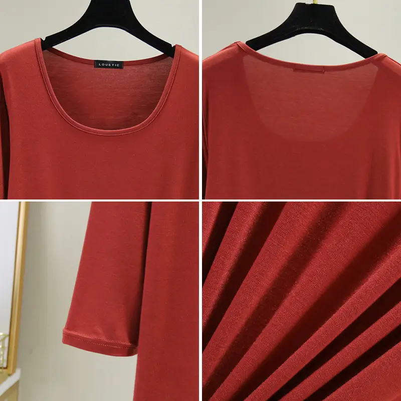 Women's 2023 Round Neck T-Shirt Set of 6 - Image 12