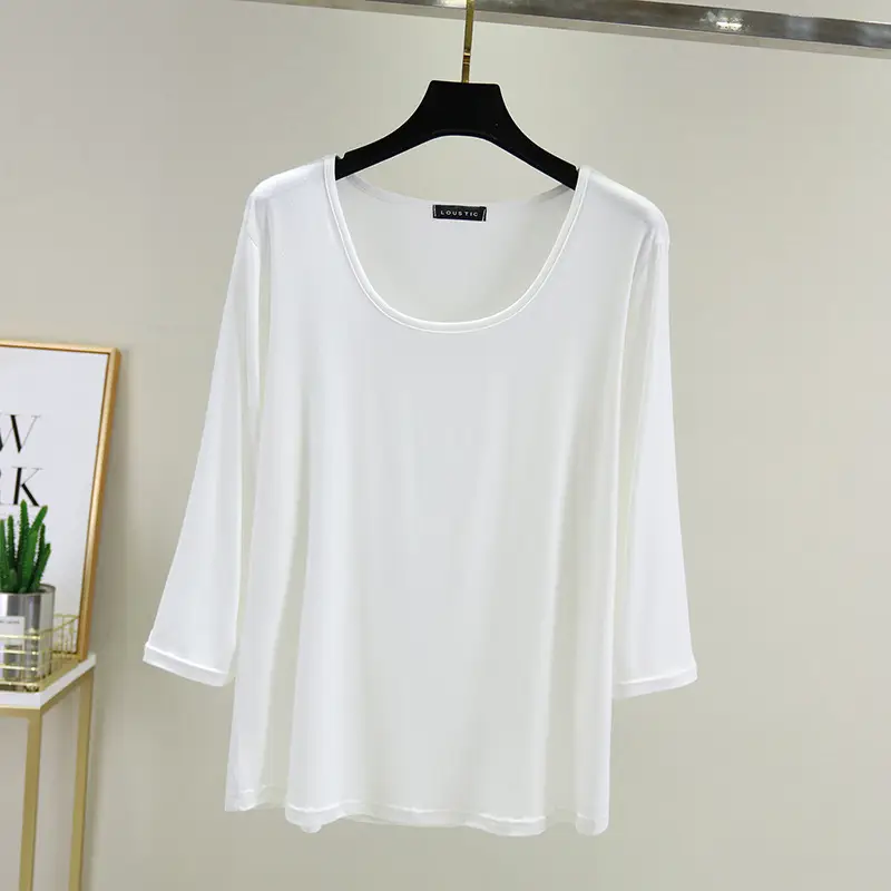 Women's 2023 Round Neck T-Shirt Set of 6 - Image 2