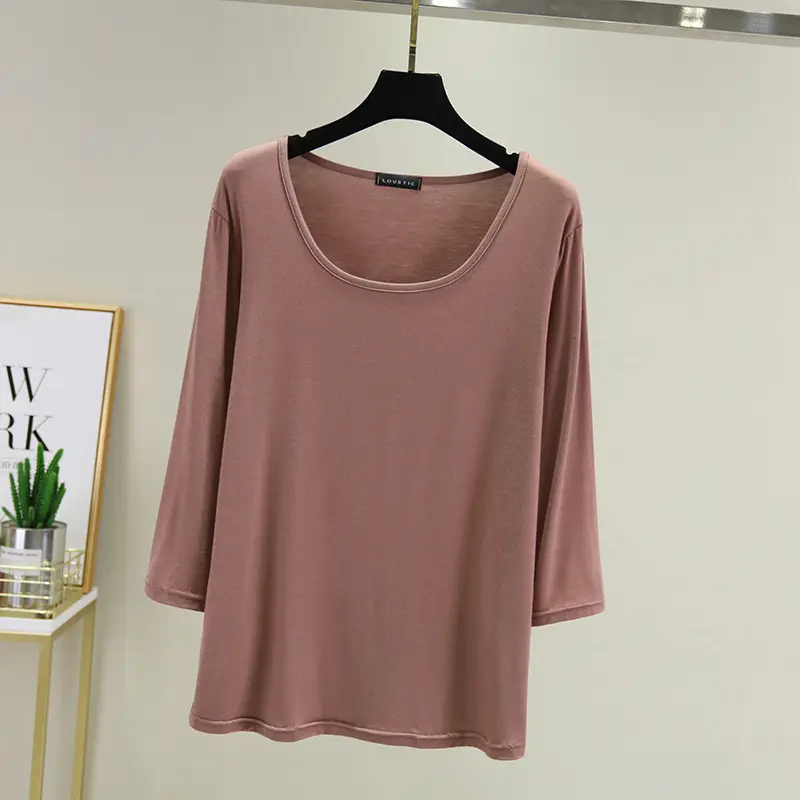 Women's 2023 Round Neck T-Shirt Set of 6 - Image 4