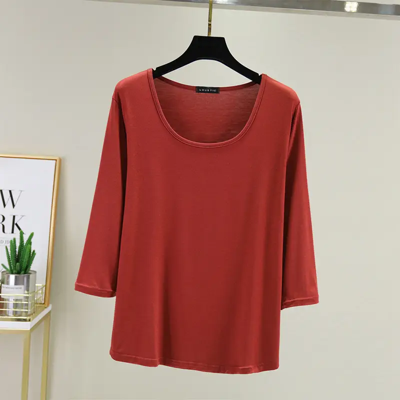 Women's 2023 Round Neck T-Shirt Set of 6 - Image 5
