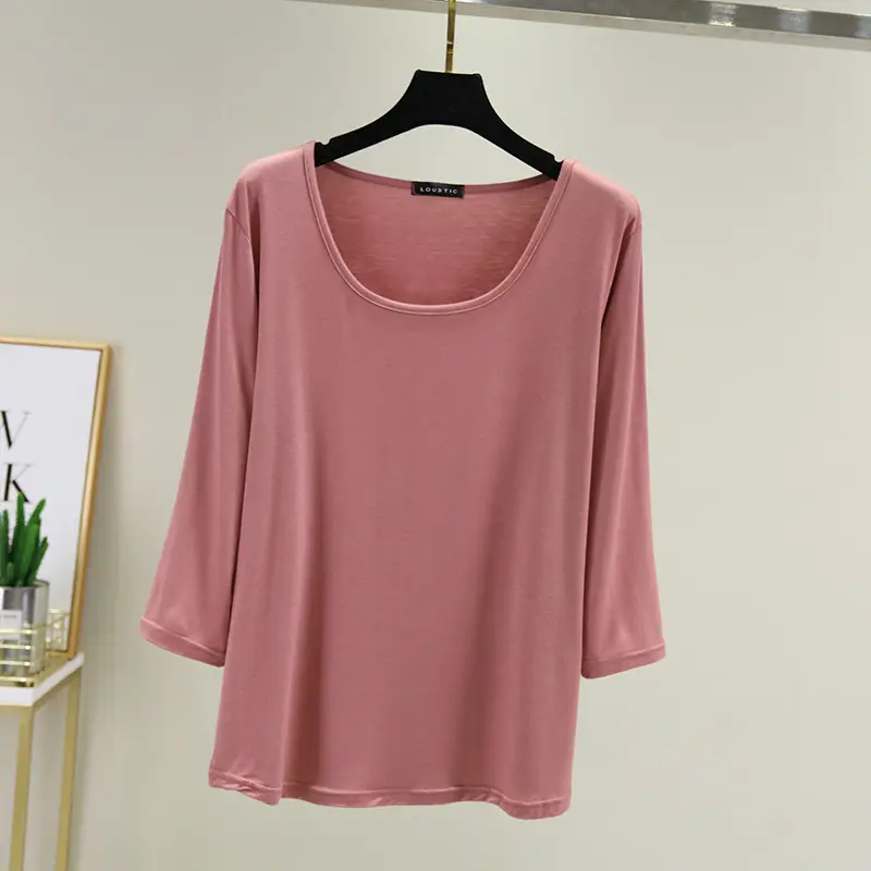 Women's 2023 Round Neck T-Shirt Set of 6 - Image 7