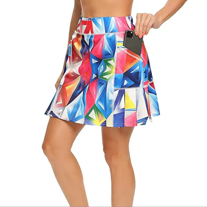 Women's 2024 Geo Printed High Waist Shorts Skirt - Image 7
