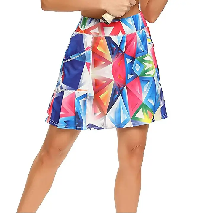 Women's 2024 Geo Printed High Waist Shorts Skirt - Image 5