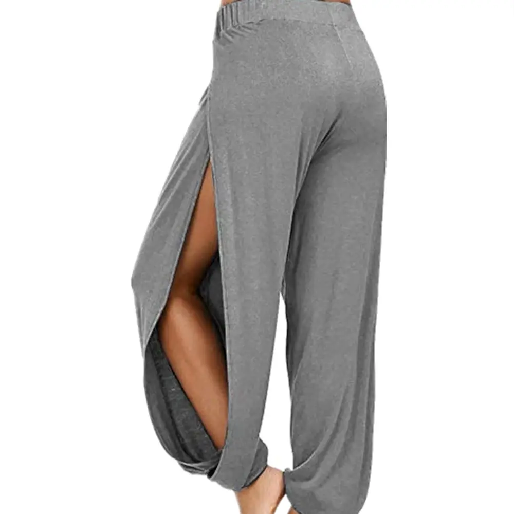 2024 Harlan High Split Hippie Pants Grey Women - Image 13