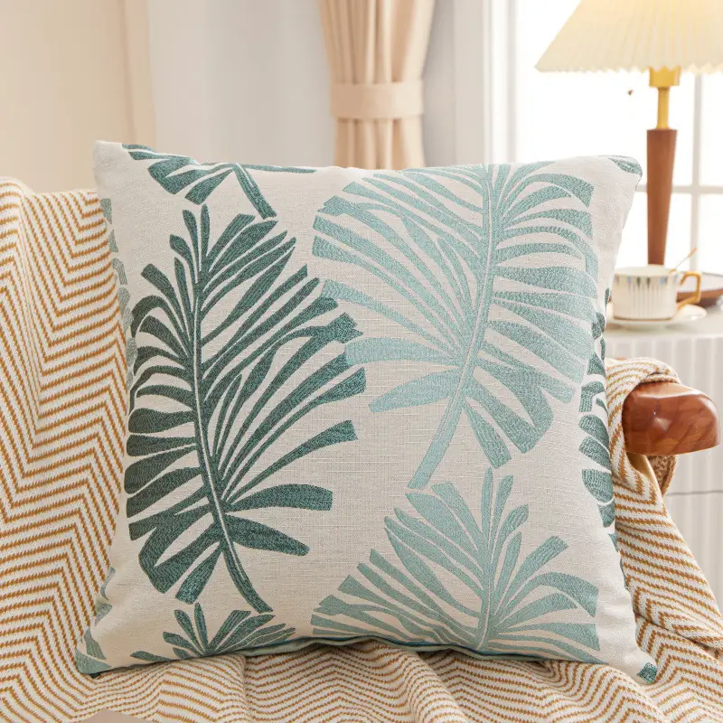 Brown Leaf Pillow Covers for Home Decor - Image 4
