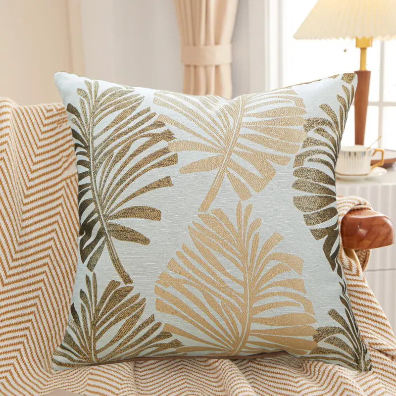 Brown Leaf Pillow Covers for Home Decor - Image 7