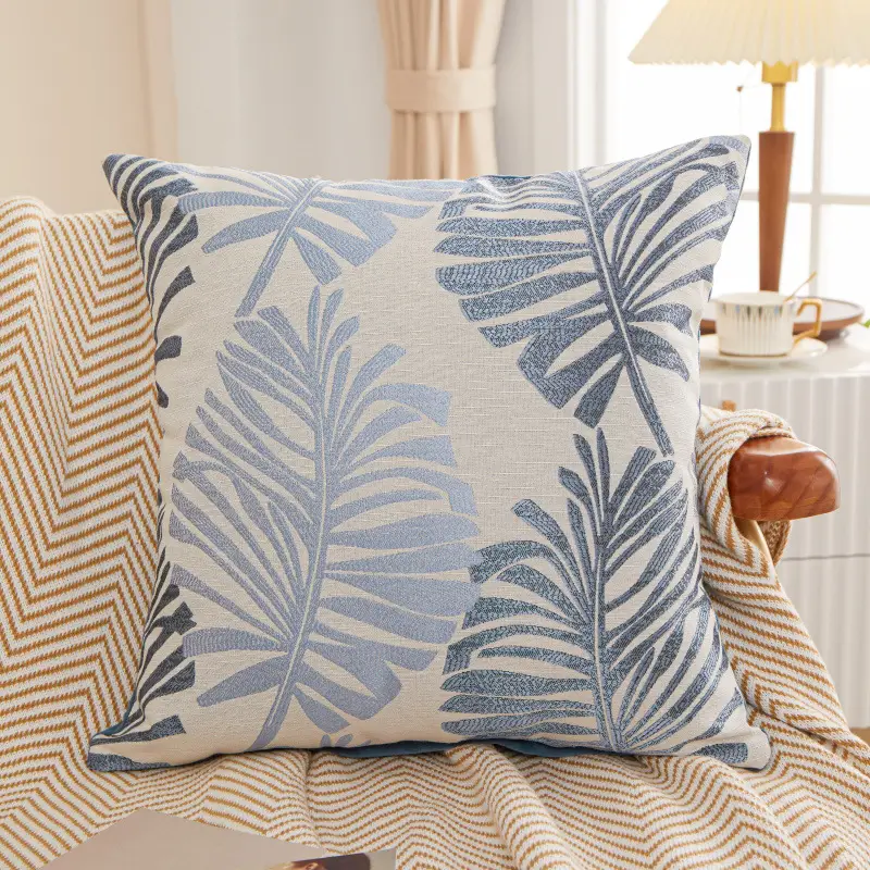 Brown Leaf Pillow Covers for Home Decor - Image 9