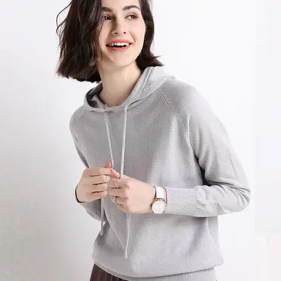 Women's Red Hooded Sweatshirt Large