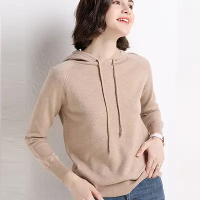 Women's Red Hooded Sweatshirt Large