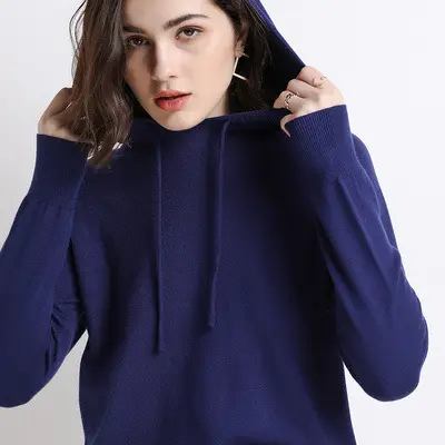 Women's Red Hooded Sweatshirt Large