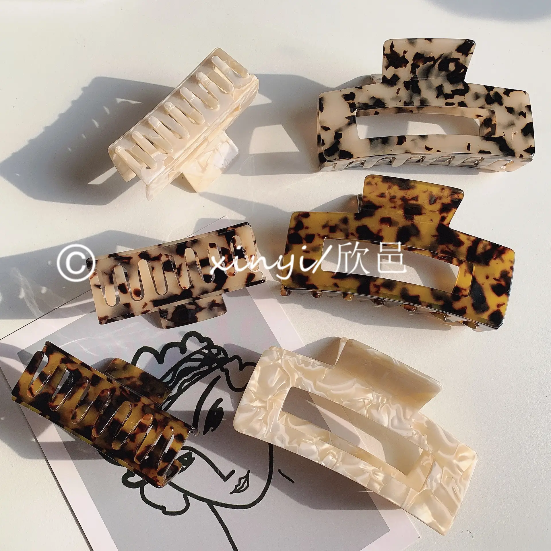 South Korea Acetic Hair Clip Shark Large Bangs Medium Grab