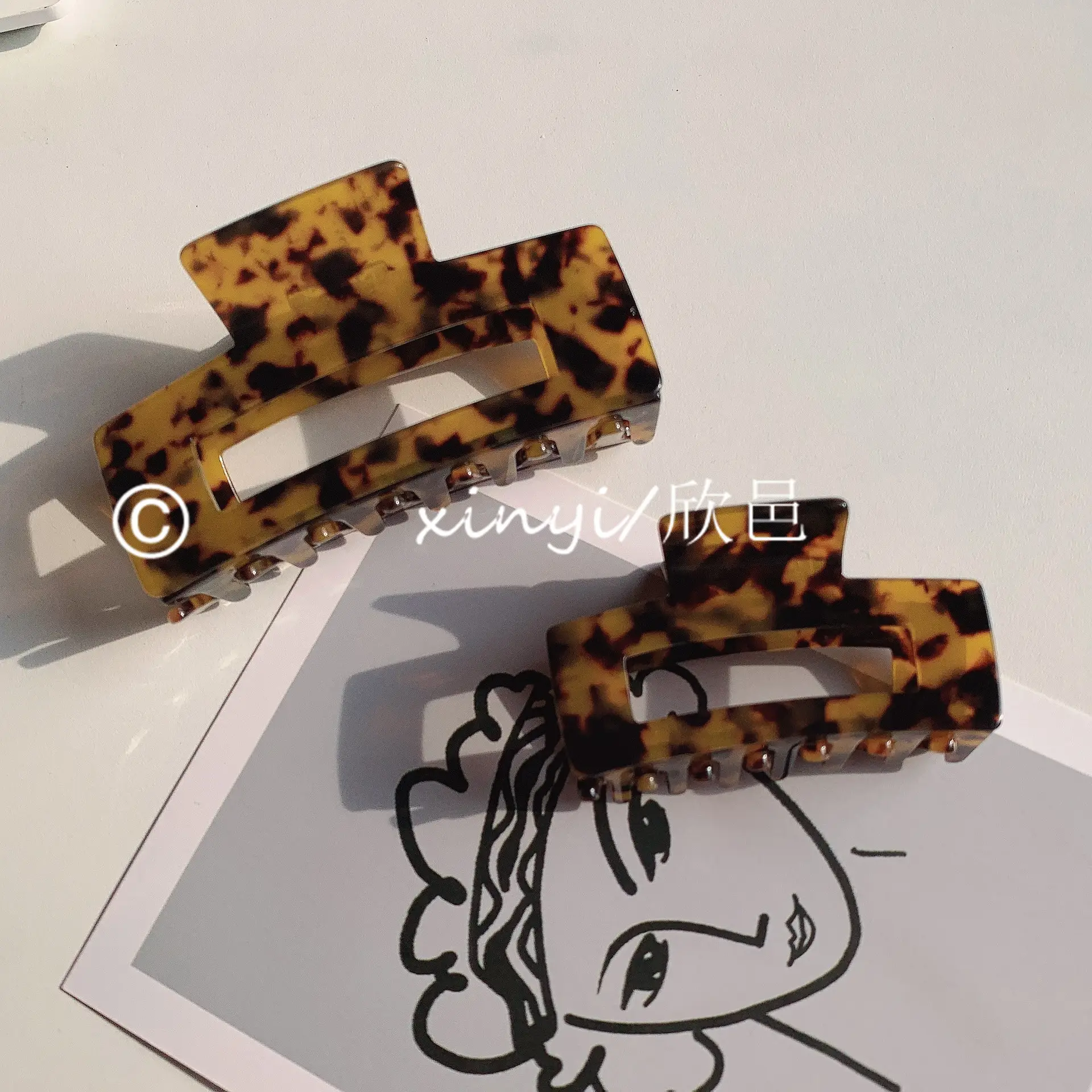 South Korea Acetic Hair Clip Shark Large Bangs Medium Grab