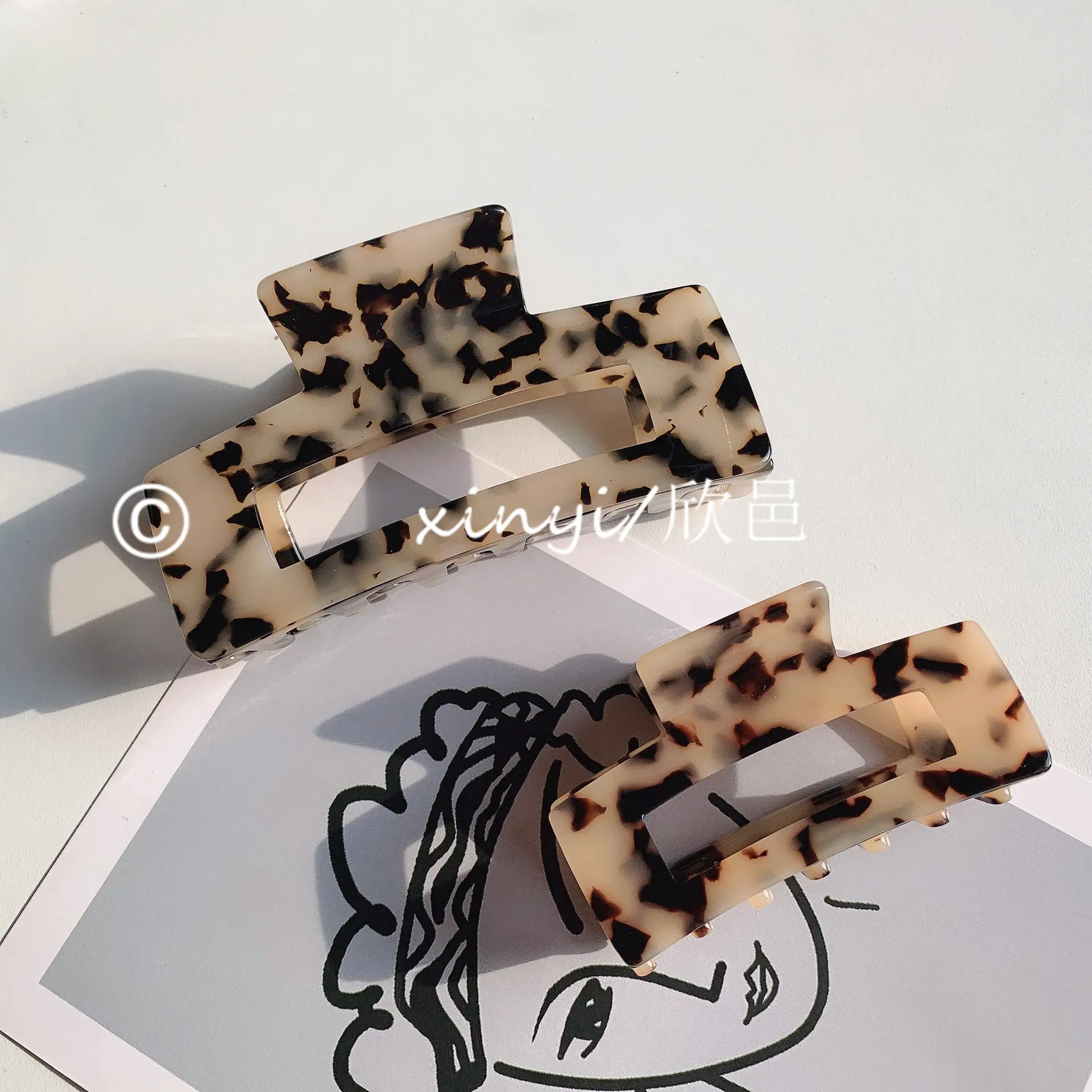 South Korea Acetic Hair Clip Shark Large Bangs Medium Grab