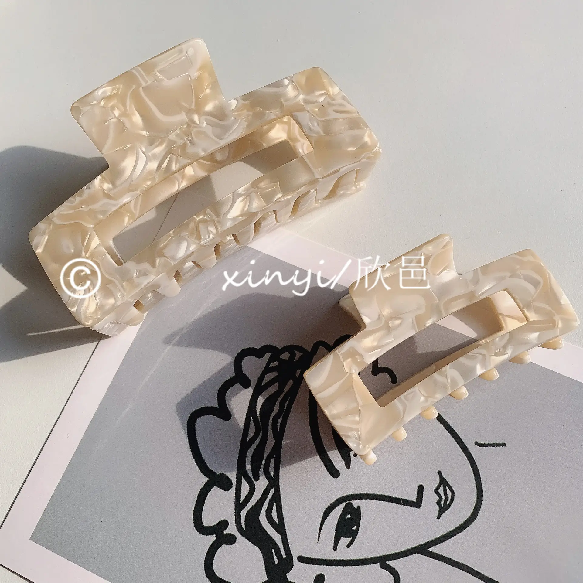 South Korea Acetic Hair Clip Shark Large Bangs Medium Grab