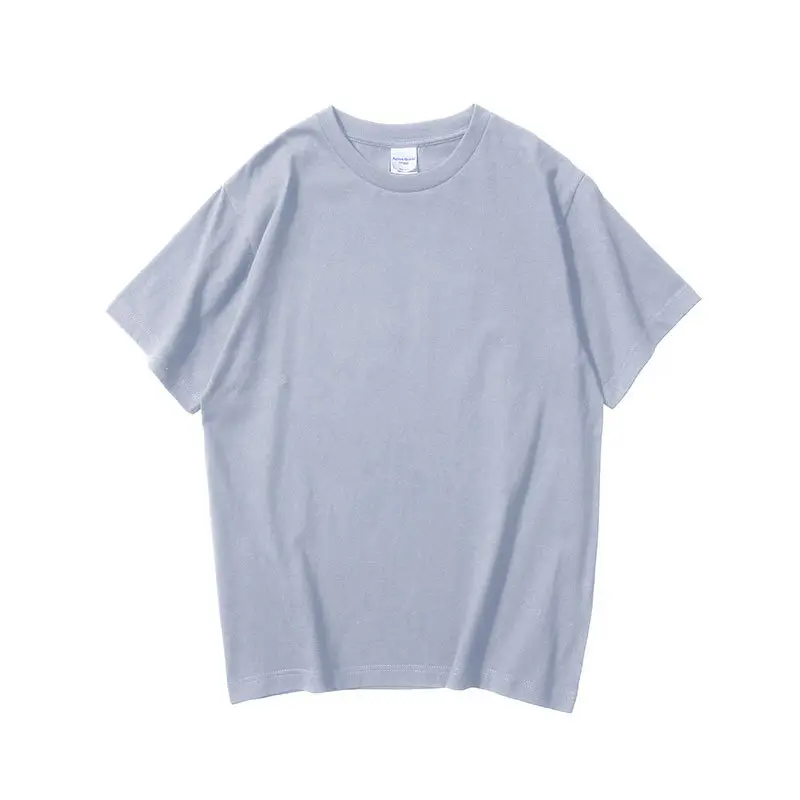 Pink Heavyweight Cotton T-Shirt Universal Round Neck - Image 11