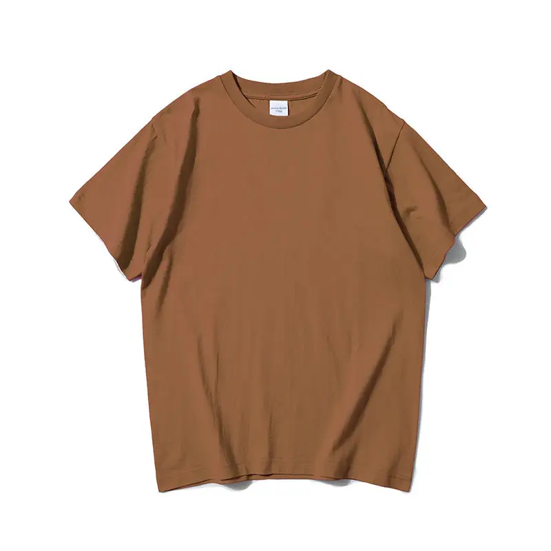 Pink Heavyweight Cotton T-Shirt Universal Round Neck - Image 9