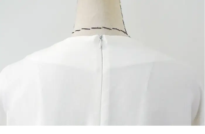 Women White Loose Top Retro Hong Kong Style 912# — feature 10