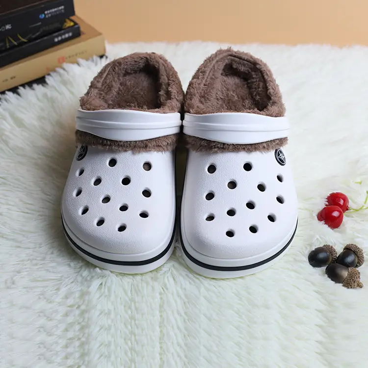 Autumn and Winter Clogs with Cotton Lining, Fleece Inner Lining, and Removable Shoelaces, Flat and High-Heeled Clogs Specifically for Terlin - Image 7