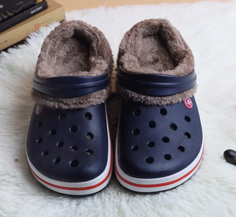 Autumn and Winter Clogs with Cotton Lining, Fleece Inner Lining, and Removable Shoelaces, Flat and High-Heeled Clogs Specifically for Terlin — feature 8