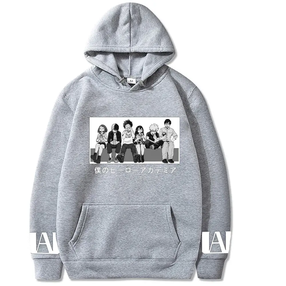 Men Women Hoodie Yellow My Hero Print