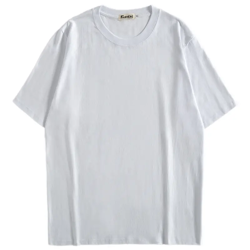 Men Blue Cotton T-Shirt Loose Fit Half Sleeve