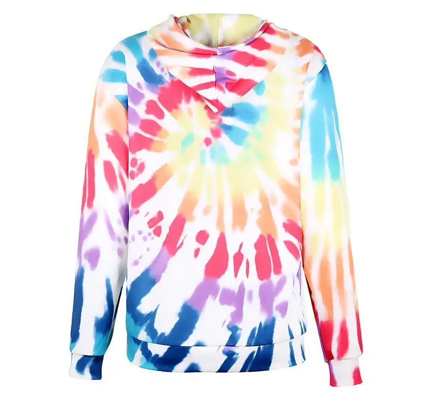 Women's Tie-Dye Hooded Sweatshirt Long Sleeve Autumn Winter — feature 10