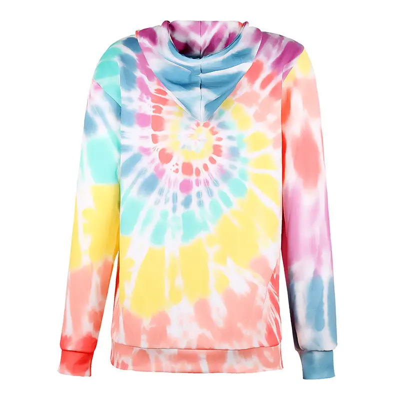 Women's Tie-Dye Hooded Sweatshirt Long Sleeve Autumn Winter — feature 13