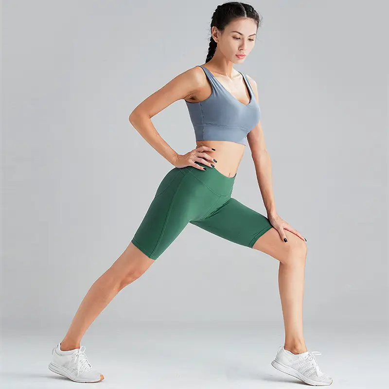 Green High Waist Stretch Yoga Pants for Women - Image 8