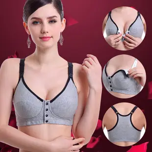 Purple Long Sleeve Bra Maternity Top Modal Confining Summer Wear — feature 12