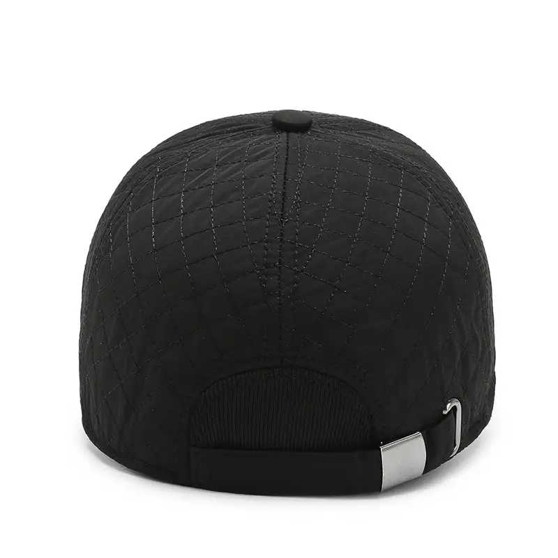 Black Velvet Windproof Men's Cap with Logo - Image 8