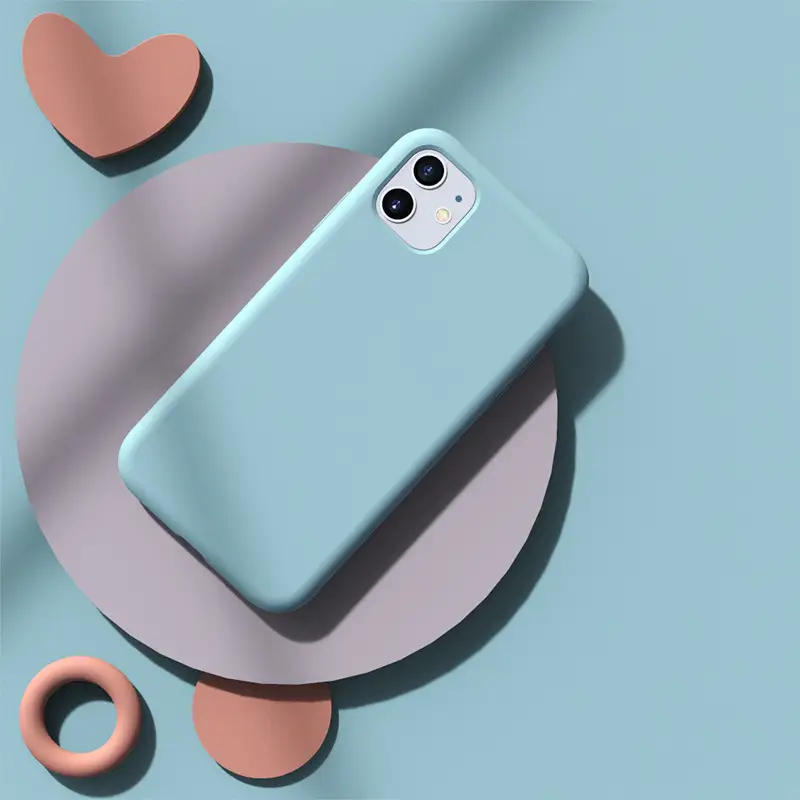 Iphone11 13 7/8P Touch Silicone Case Blue - Image 8