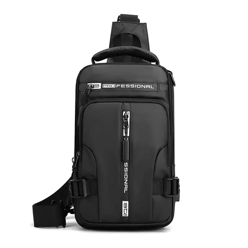Men's Waterproof Crossbody Backpack Grey - Image 3
