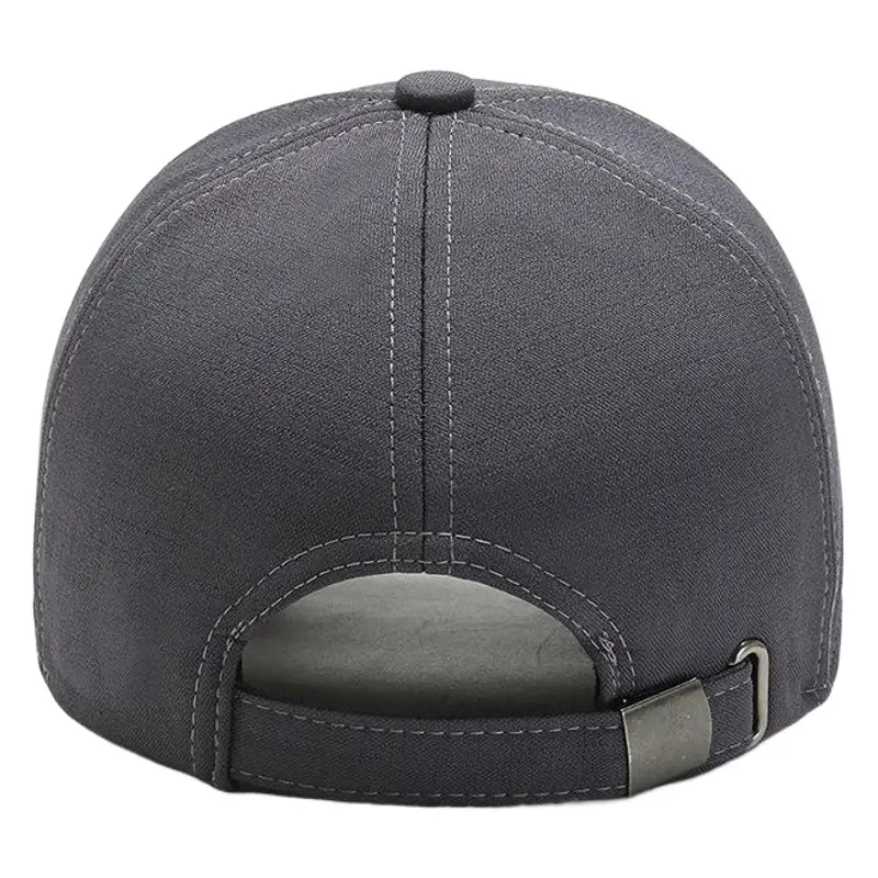 Men's Fleece Lined Baseball Cap Grey Winter Warm