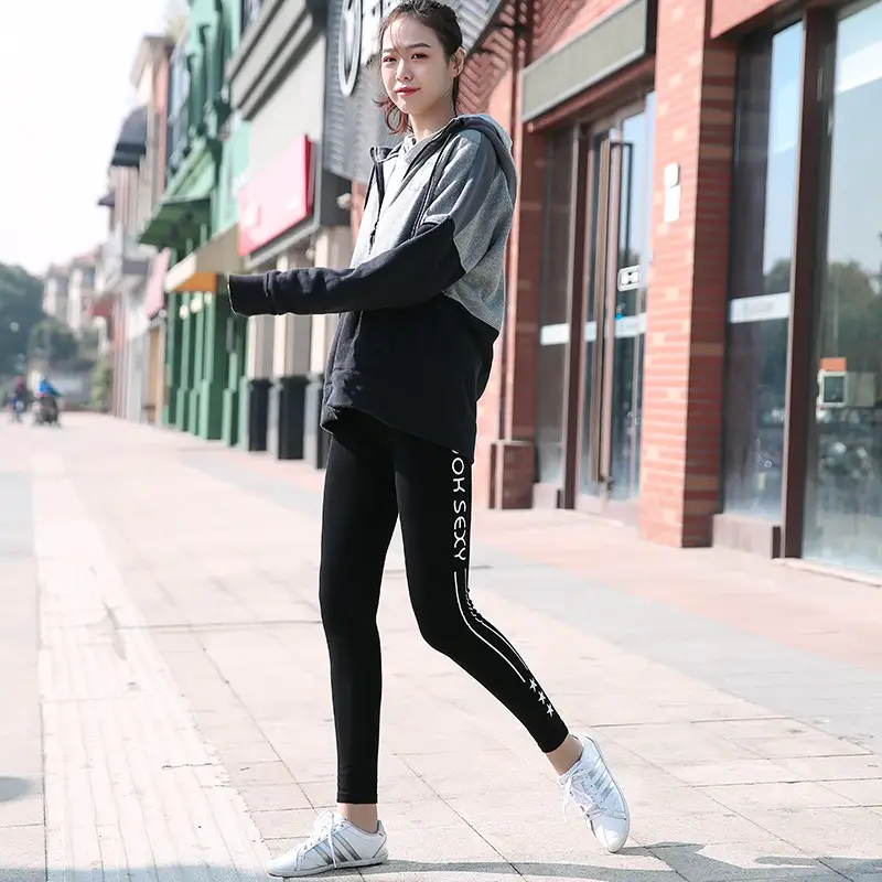 2025 Slimming Leggings Women Black Striped - Image 15