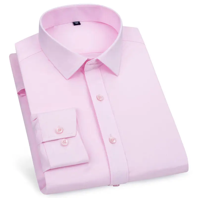Men's Black Long Sleeve Business Shirt 2020 - Image 10