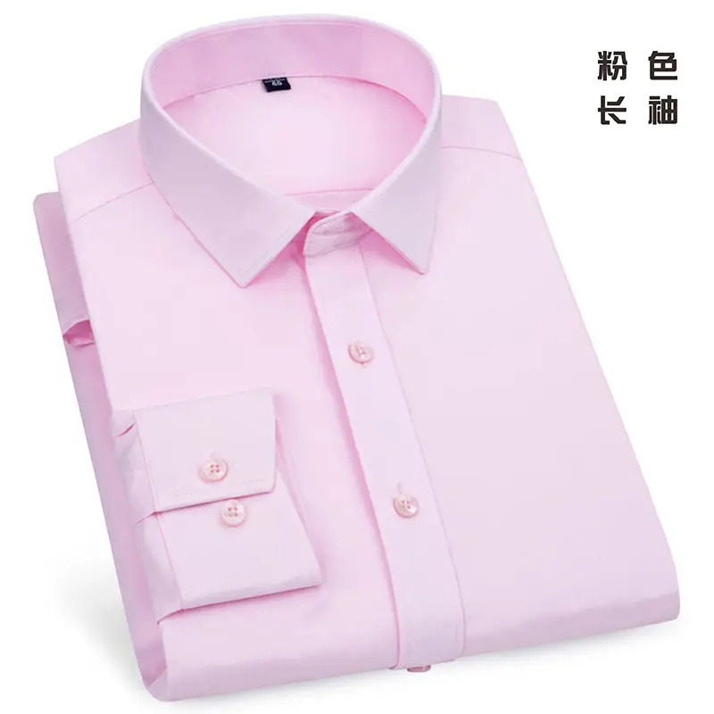 Men's Black Long Sleeve Business Shirt 2020 - Image 2