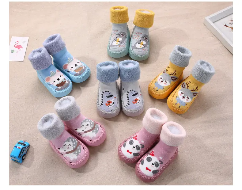 Baby Cotton Socks Blue Cat Design Long Tube Anti-Slip — feature 23