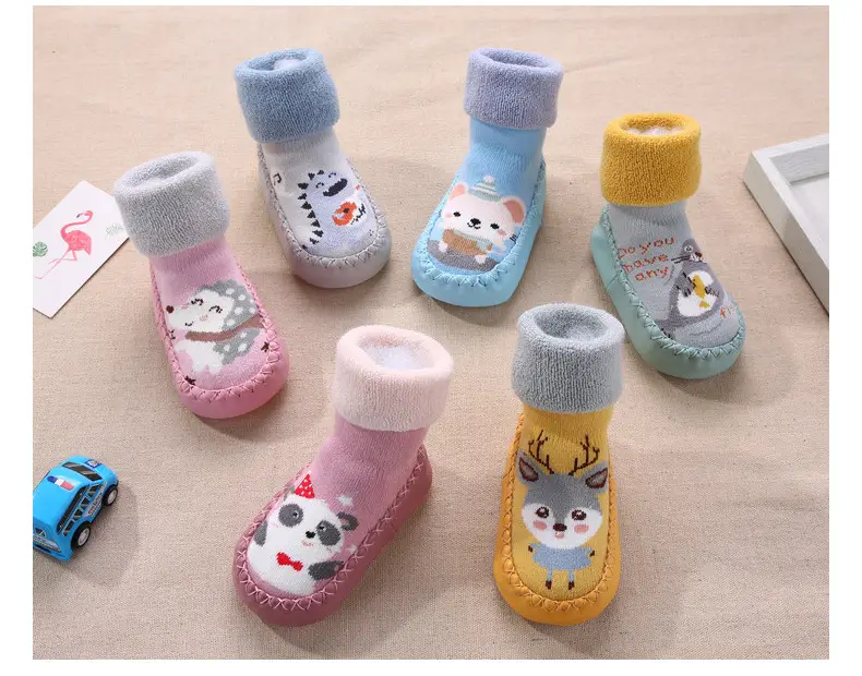 Baby Cotton Socks Blue Cat Design Long Tube Anti-Slip — feature 24