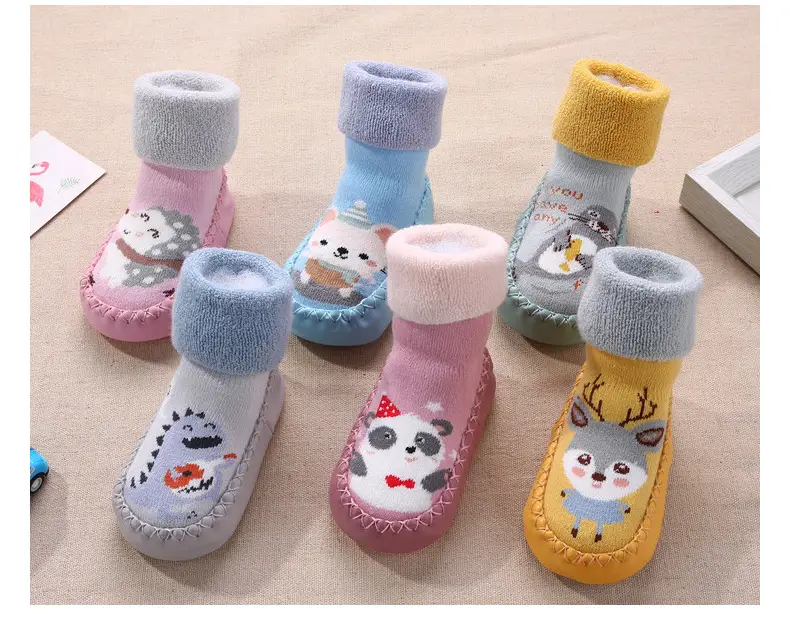 Baby Cotton Socks Blue Cat Design Long Tube Anti-Slip — feature 25