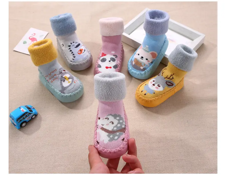 Baby Cotton Socks Blue Cat Design Long Tube Anti-Slip — feature 26