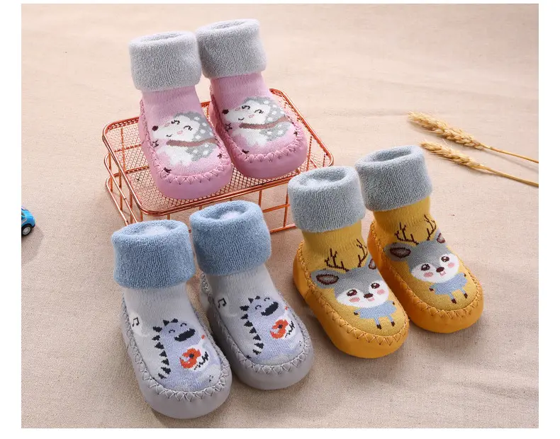 Baby Cotton Socks Blue Cat Design Long Tube Anti-Slip — feature 27