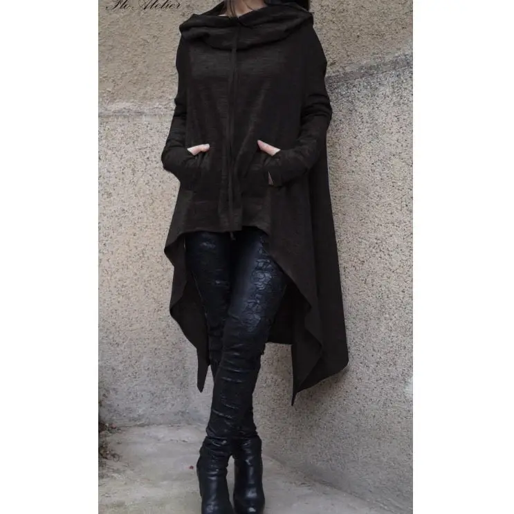 2020 Hooded Long Sleeve Sweater 8 Yard Solid Green - Image 3