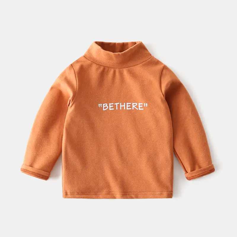 Kids Korean Style Black Hoodie "BETHERE" Letter - Image 4