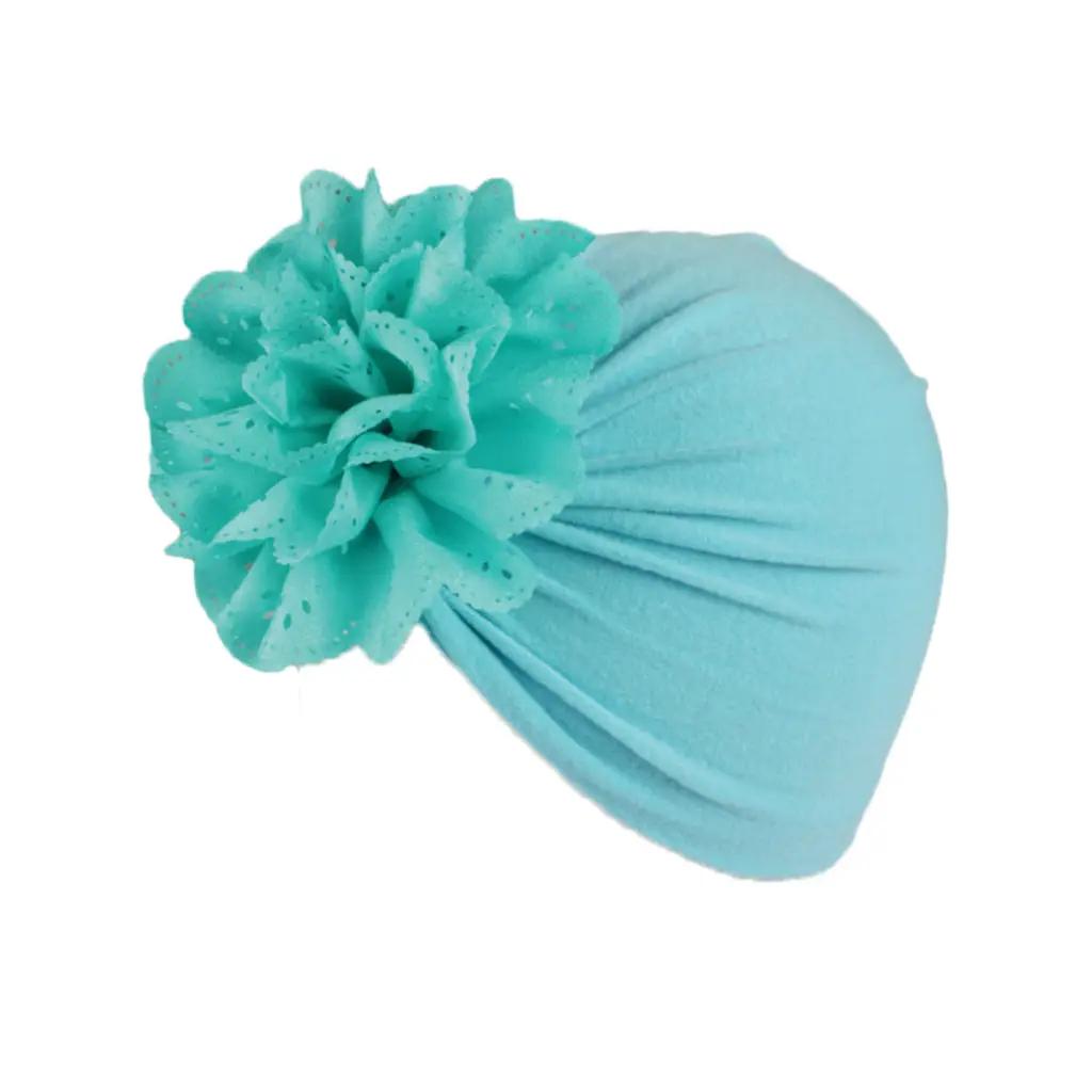 Red Hollow Floral Knot Baby Headscarf for Girls - Image 13