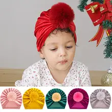 Red Hollow Floral Knot Baby Headscarf for Girls — feature 17